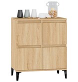 VidaXL Dressoir 60x35x70 cm bewerkt hout sonoma eikenkleurig