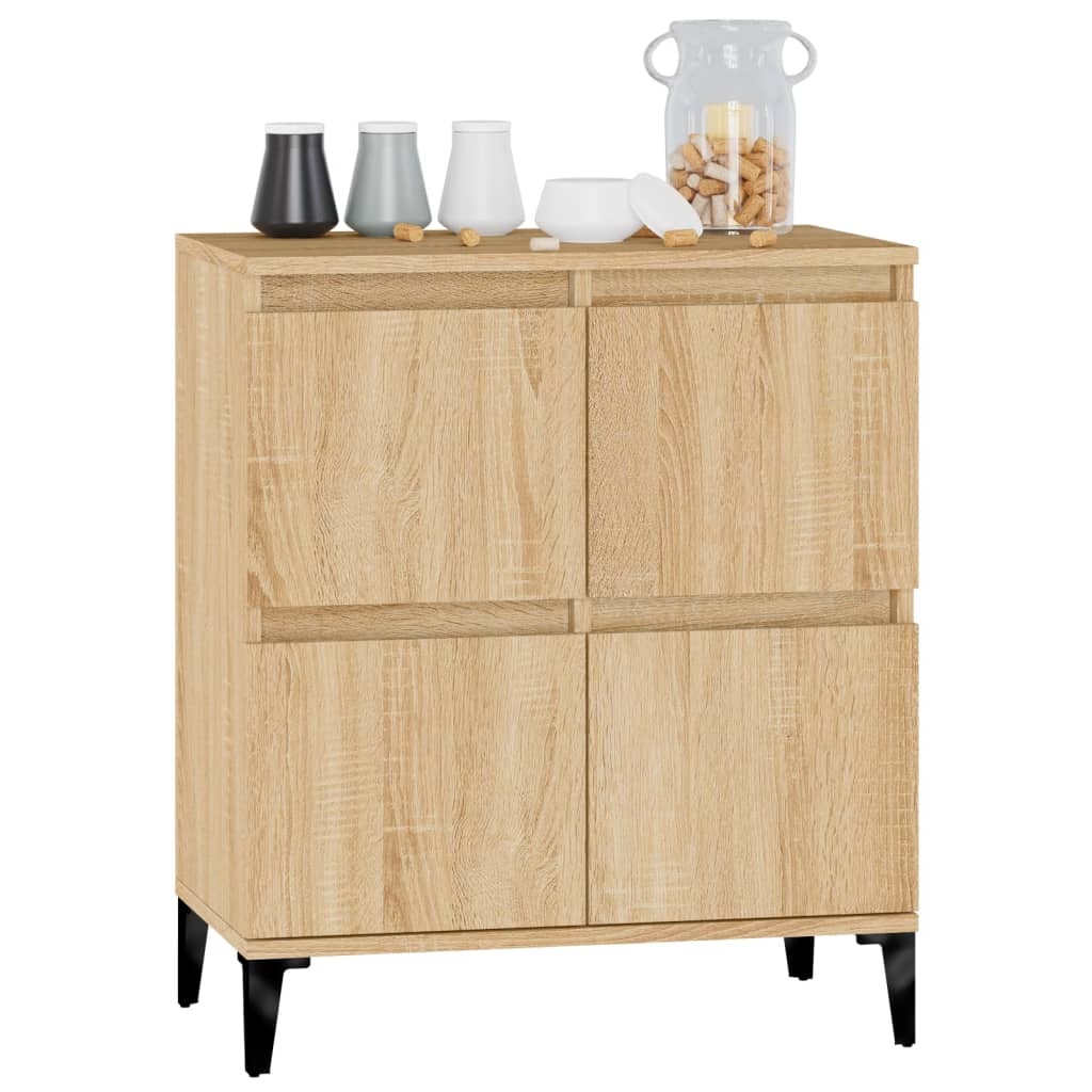 VidaXL Dressoir 60x35x70 cm bewerkt hout sonoma eikenkleurig