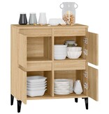 VidaXL Dressoir 60x35x70 cm bewerkt hout sonoma eikenkleurig