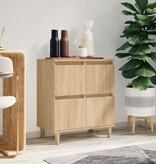 VidaXL Dressoir 60x35x70 cm bewerkt hout sonoma eikenkleurig