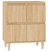 VidaXL Dressoir 60x35x70 cm bewerkt hout sonoma eikenkleurig
