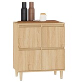 VidaXL Dressoir 60x35x70 cm bewerkt hout sonoma eikenkleurig