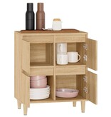 VidaXL Dressoir 60x35x70 cm bewerkt hout sonoma eikenkleurig