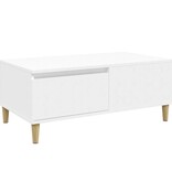 VidaXL Salontafel 90x50x36,5 cm bewerkt hout wit