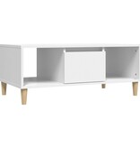 VidaXL Salontafel 90x50x36,5 cm bewerkt hout wit