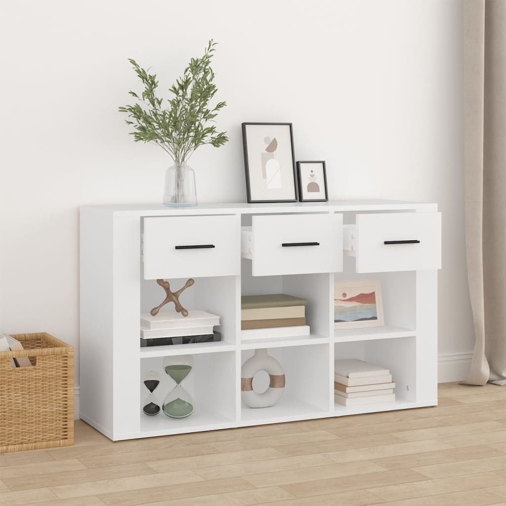 VidaXL Dressoir 100x30x59,5 cm bewerkt hout wit