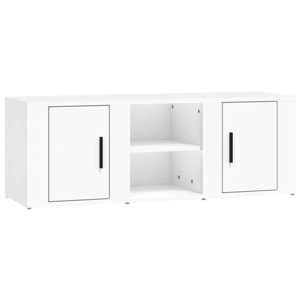 VidaXL Tv-meubel 100x31,5x35 cm bewerkt hout wit