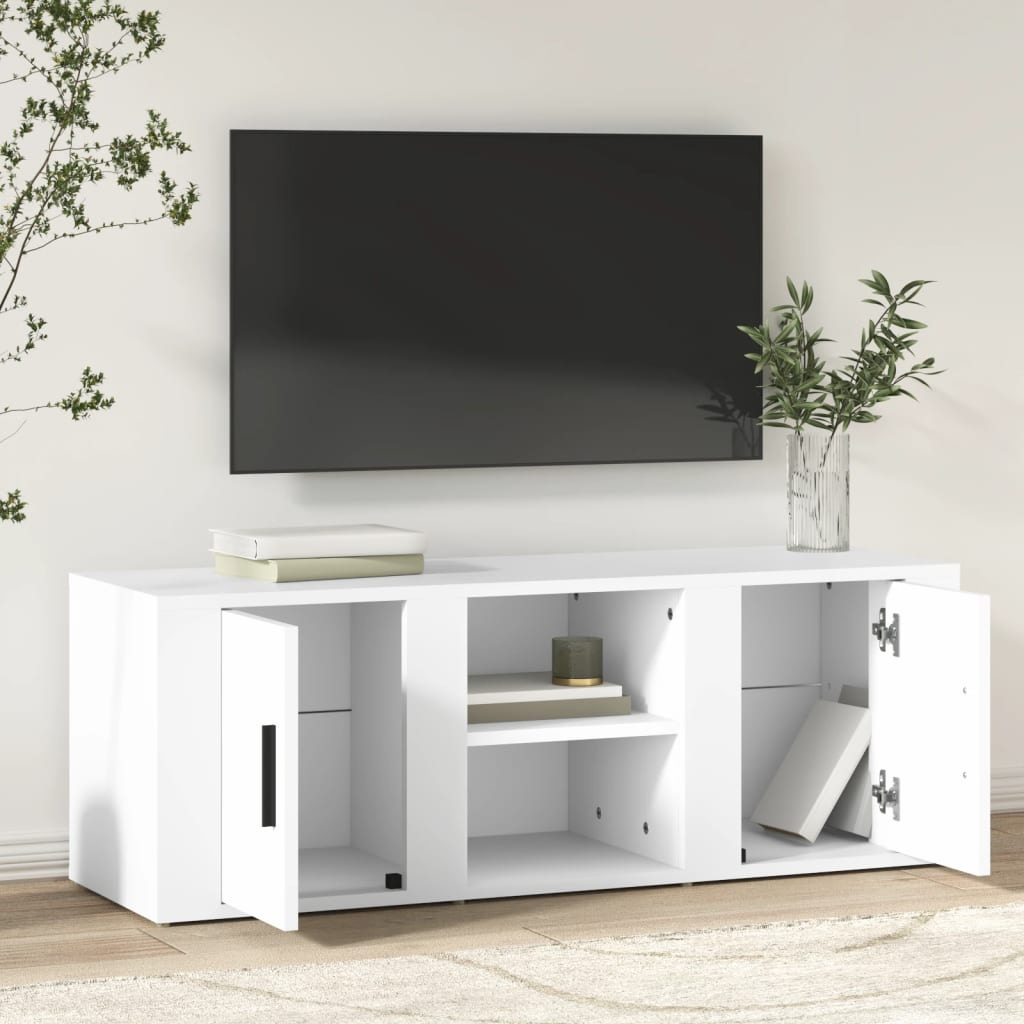 VidaXL Tv-meubel 100x31,5x35 cm bewerkt hout wit