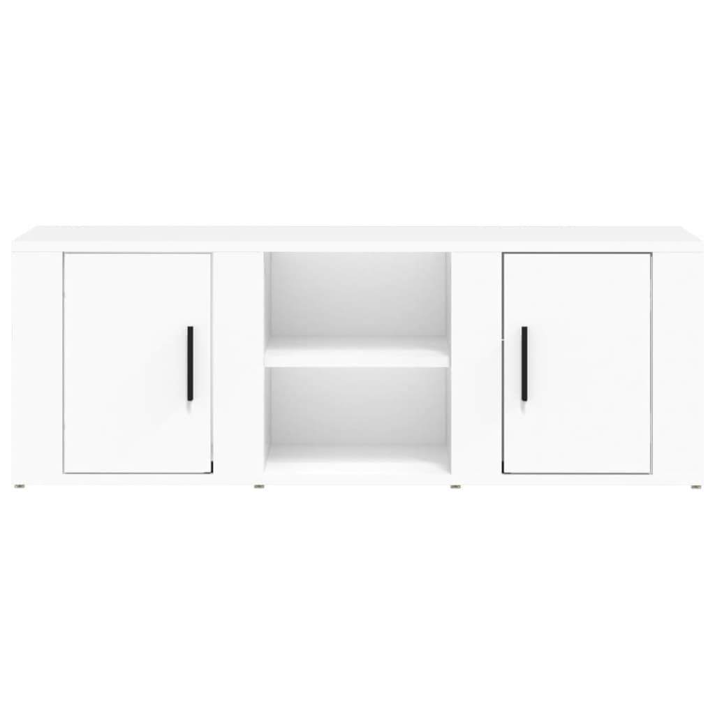 VidaXL Tv-meubel 100x31,5x35 cm bewerkt hout wit