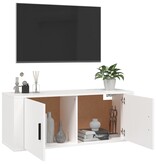 VidaXL Tv-wandmeubel 100x34,5x40 cm wit