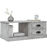 VidaXL Salontafel 90x50x35 cm bewerkt hout betongrijs