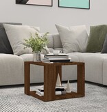 VidaXL Salontafel 40x40x30 cm bewerkt hout bruin eikenkleur