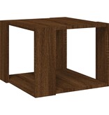 VidaXL Salontafel 40x40x30 cm bewerkt hout bruin eikenkleur