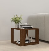 VidaXL Salontafel 40x40x30 cm bewerkt hout bruin eikenkleur