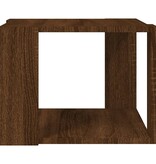 VidaXL Salontafel 40x40x30 cm bewerkt hout bruin eikenkleur