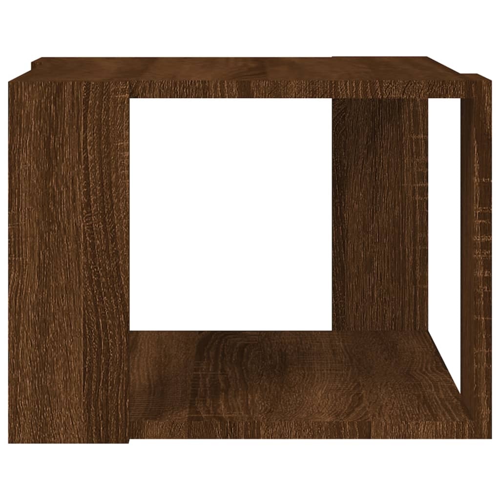VidaXL Salontafel 40x40x30 cm bewerkt hout bruin eikenkleur