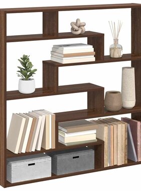 VidaXL Wandschap kubus 7 vakken bewerkt hout bruin eikenkleur