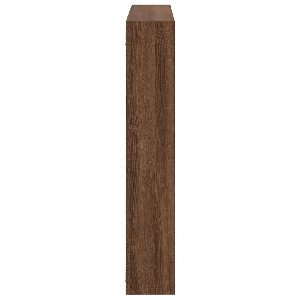 VidaXL Wandschap kubus 7 vakken bewerkt hout bruin eikenkleur