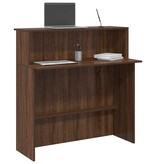VidaXL Receptiebalie 100x50x103,5 cm bewerkt hout bruin eikenkleur