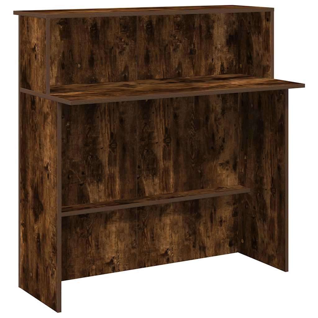 VidaXL Receptiebalie 100x50x103,5 cm bewerkt hout bruin eikenkleur