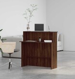VidaXL Receptiebalie 100x50x103,5 cm bewerkt hout bruin eikenkleur