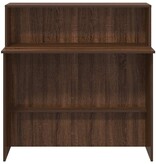 VidaXL Receptiebalie 100x50x103,5 cm bewerkt hout bruin eikenkleur