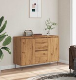 VidaXL Dressoir 104x35x70 cm bewerkt hout artisanaal eikenkleurig