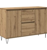 VidaXL Dressoir 104x35x70 cm bewerkt hout artisanaal eikenkleurig