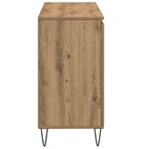 VidaXL Dressoir 104x35x70 cm bewerkt hout artisanaal eikenkleurig