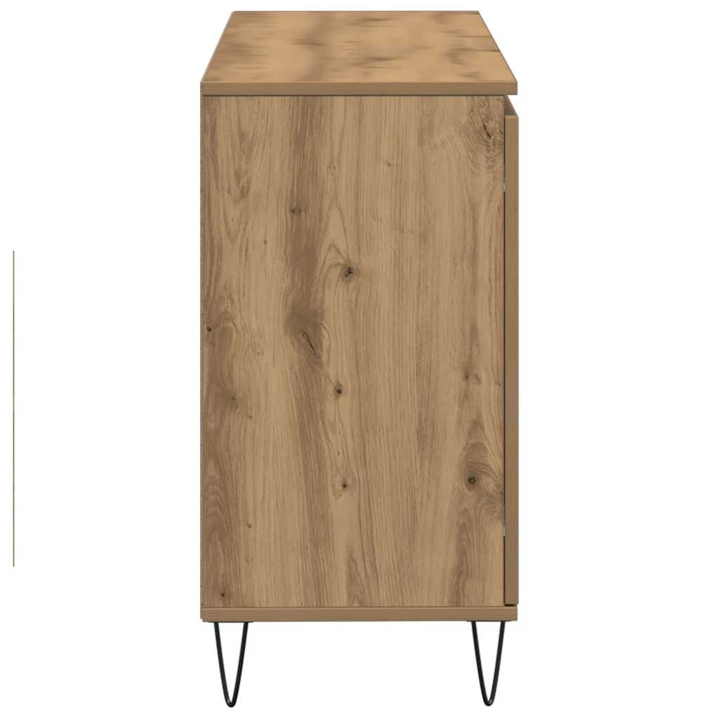 VidaXL Dressoir 104x35x70 cm bewerkt hout artisanaal eikenkleurig