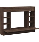 VidaXL Wandbureau 105x48x75 cm bewerkt hout bruin eikenkleurig