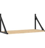 VidaXL Wandschappen 2 st 60x25x25,5 cm bewerkt hout sonoma eikenkleur