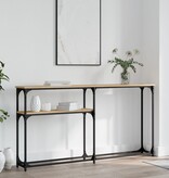 VidaXL Wandtafel 145x22,5x75 cm bewerkt hout sonoma eikenkleurig