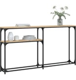 VidaXL Wandtafel 145x22,5x75 cm bewerkt hout sonoma eikenkleurig