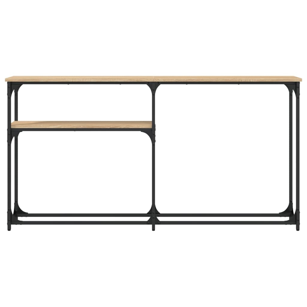 VidaXL Wandtafel 145x22,5x75 cm bewerkt hout sonoma eikenkleurig