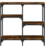 VidaXL Wandtafel 80x29x75 cm bewerkt hout gerookt eikenkleurig