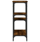 VidaXL Wandtafel 80x29x75 cm bewerkt hout gerookt eikenkleurig