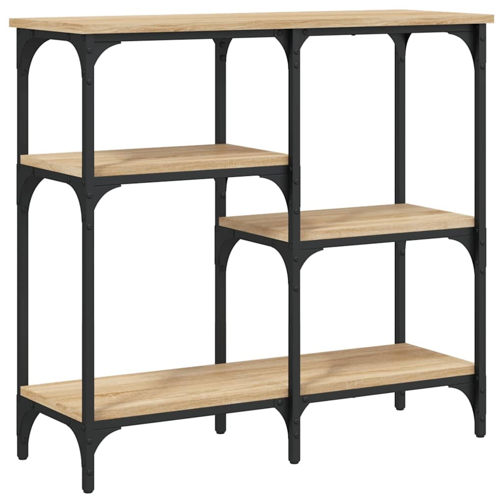 VidaXL Wandtafel 80x29x75 cm bewerkt hout sonoma eikenkleurig