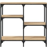 VidaXL Wandtafel 80x29x75 cm bewerkt hout sonoma eikenkleurig