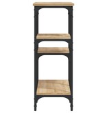 VidaXL Wandtafel 80x29x75 cm bewerkt hout sonoma eikenkleurig