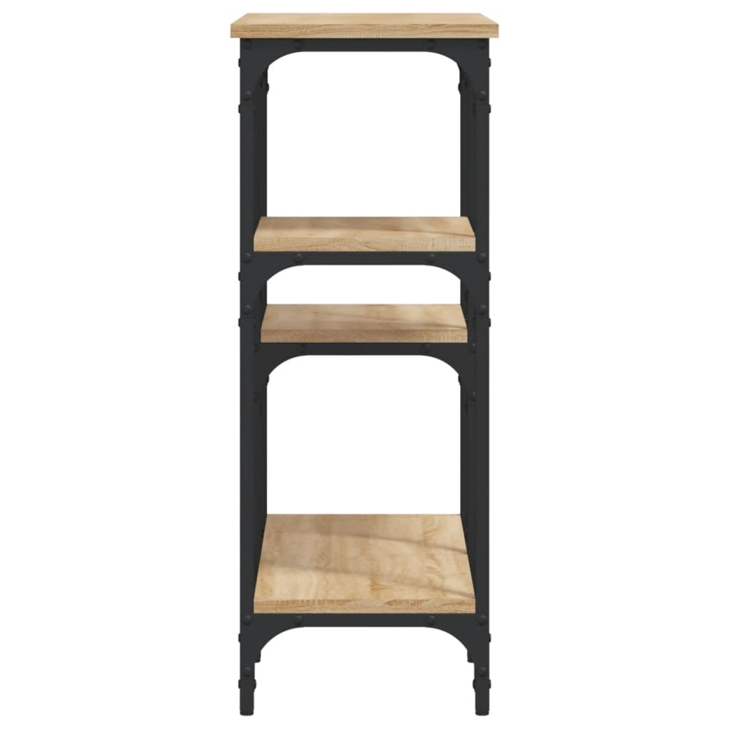 VidaXL Wandtafel 80x29x75 cm bewerkt hout sonoma eikenkleurig