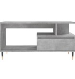 vidaXL Salontafel 90x49x45 cm bewerkt hout betongrijs
