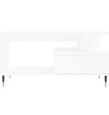 vidaXL Salontafel 90x49x45 cm bewerkt hout wit