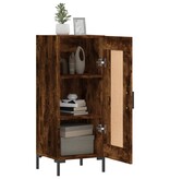 vidaXL Dressoir 34,5x34x90 cm bewerkt hout gerookt eiken