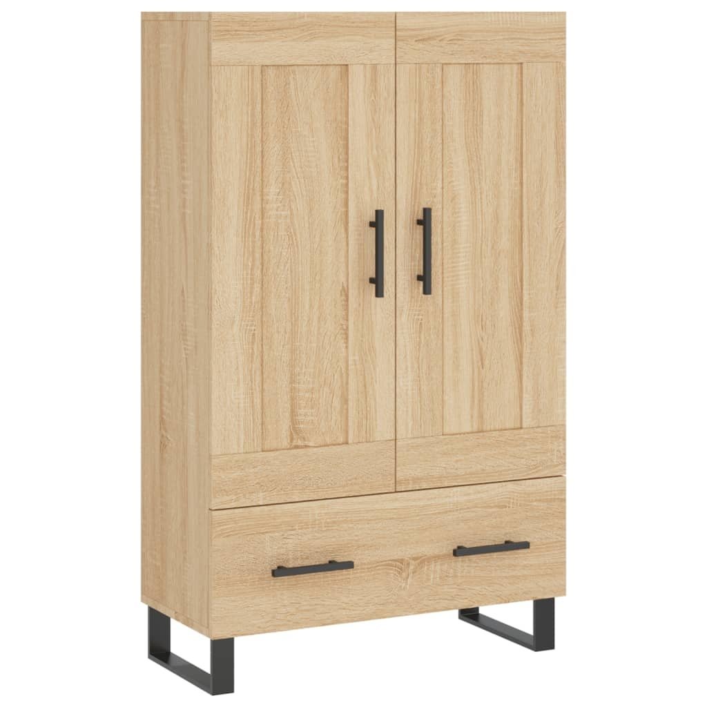 vidaXL Hoge kast 69,5x31x115 cm bewerkt hout sonoma eikenkleurig