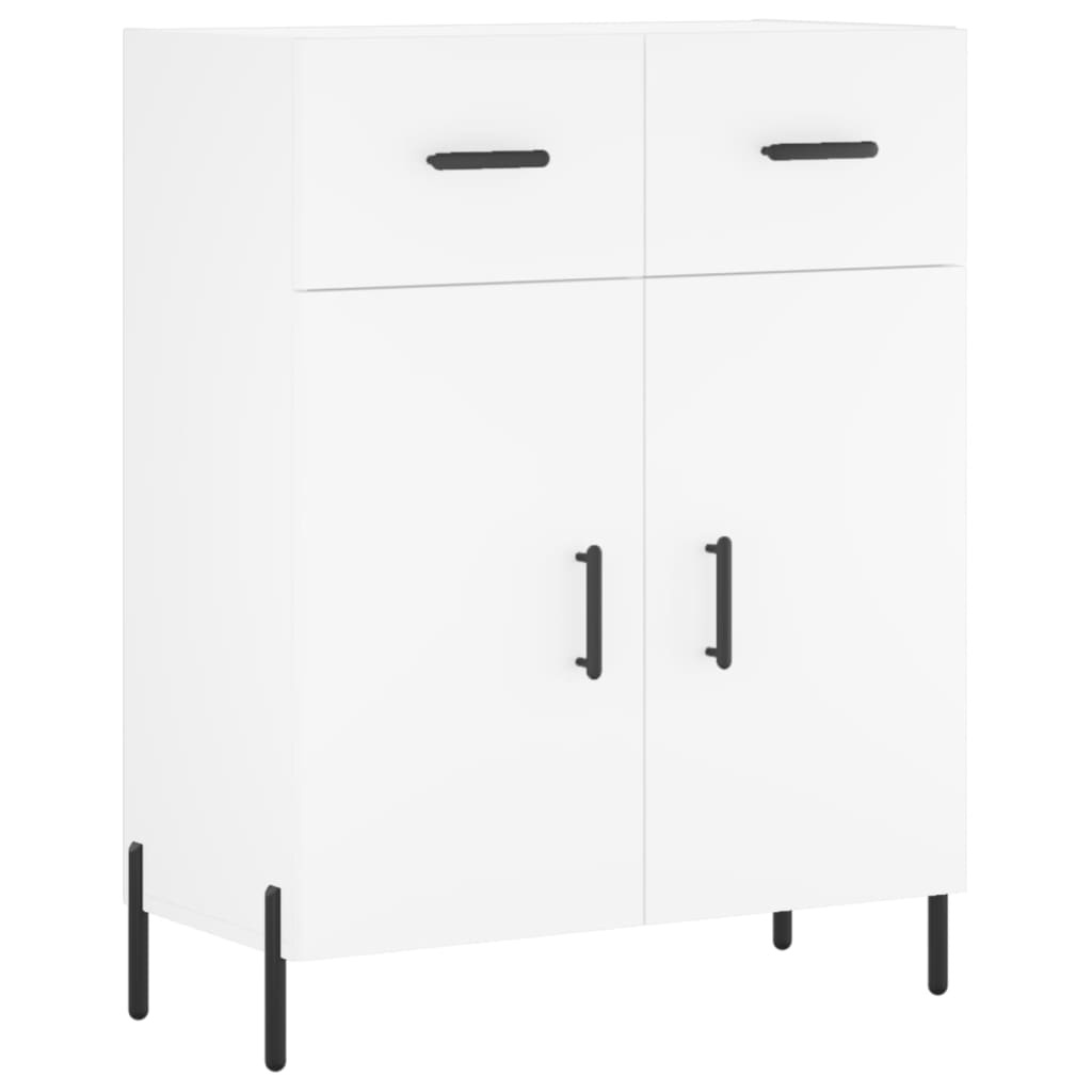 vidaXL Dressoir 69,5x34x90 cm bewerkt hout wit