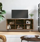 vidaXL Tv-meubel 103,5x30x50 cm bewerkt hout gerookt eikenkleurig