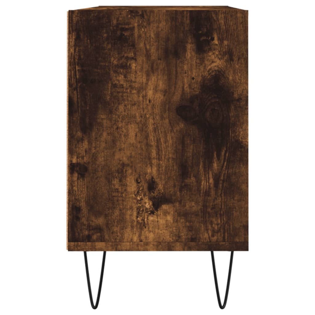 vidaXL Tv-meubel 103,5x30x50 cm bewerkt hout gerookt eikenkleurig