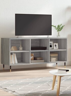 vidaXL Tv-meubel 103,5x30x50 cm bewerkt hout grijs sonoma eikenkleurig