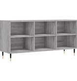 vidaXL Tv-meubel 103,5x30x50 cm bewerkt hout grijs sonoma eikenkleurig